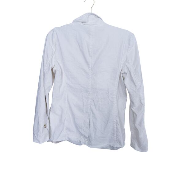 Lauren Conrad Linen Blazer Jacket Ivory Small Coastal Clean Career Fall Layer - Picture 3 of 8